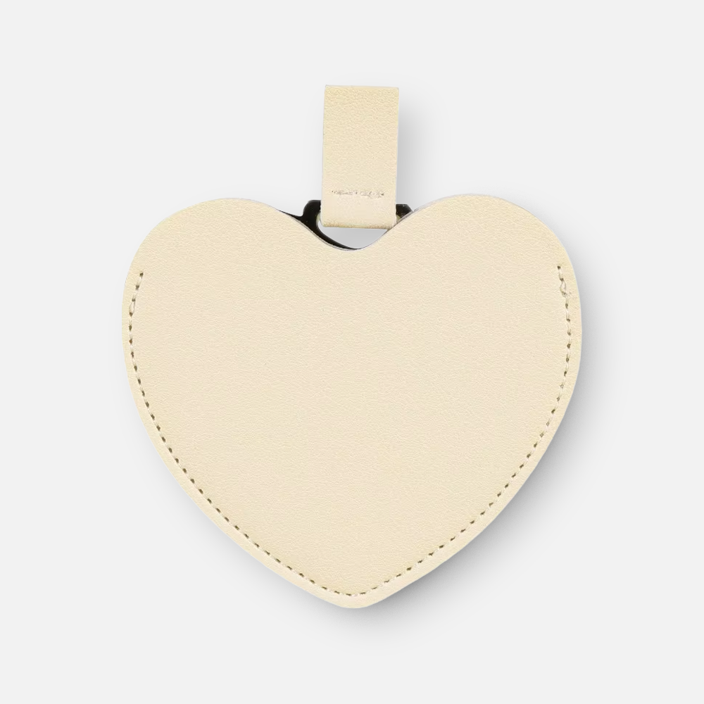 Custom Logo Heart Compact Mirror