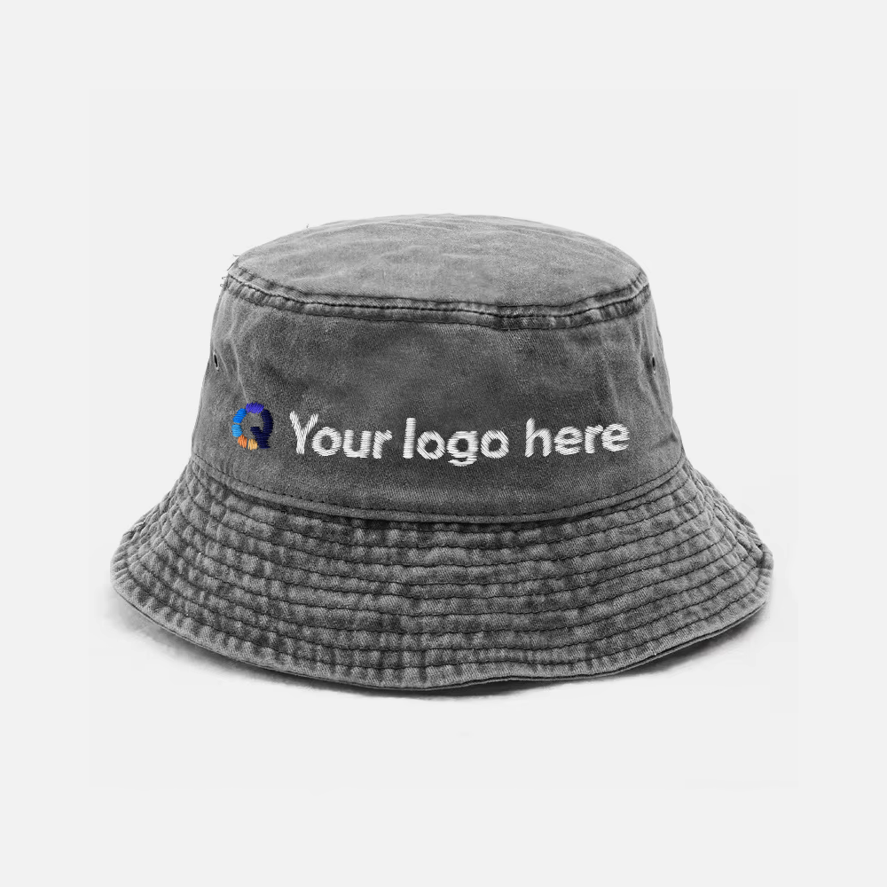 Custom Washed Cotton Bucket Hat