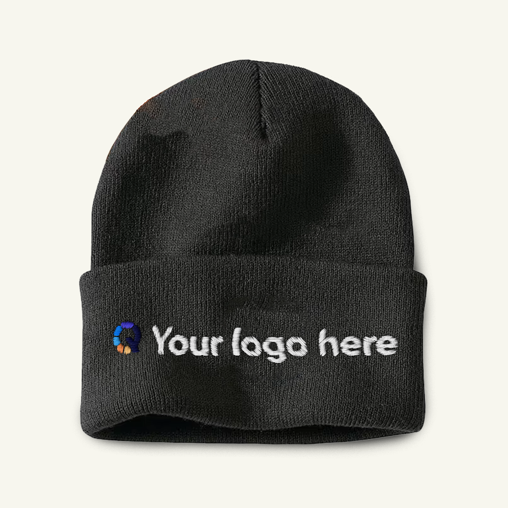 Custom Logo Knit Cuffed Beanie