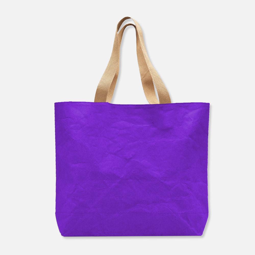 Custom Logo Washable Kraft Paper Tote Bag