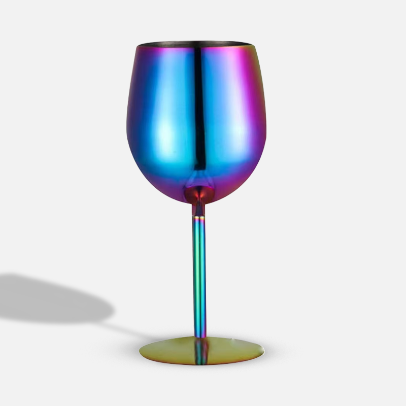 Custom Logo 350ml Stainless Steel Wine Goblet