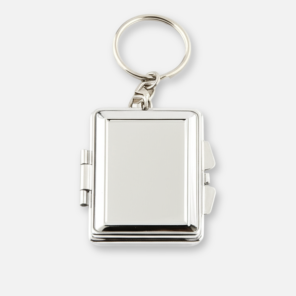 Custom Logo Mini Heart Oval Metal Pocket Mirror, Blank Keychain Makeup Mirror, Small Size Keyring Mirror for Personalization