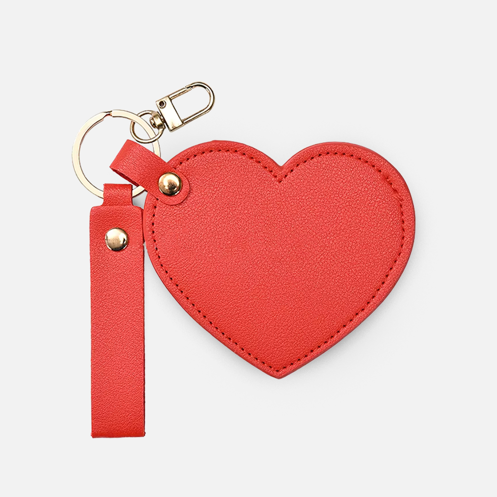 Custom Logo Heart Shaped Pocket Mirror