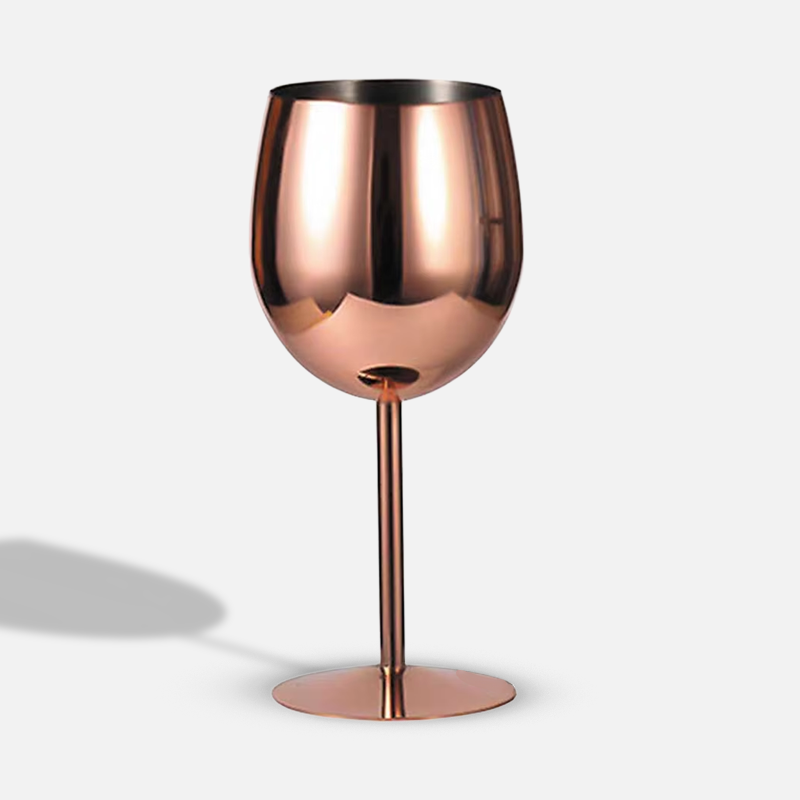 Custom Logo 350ml Stainless Steel Wine Goblet