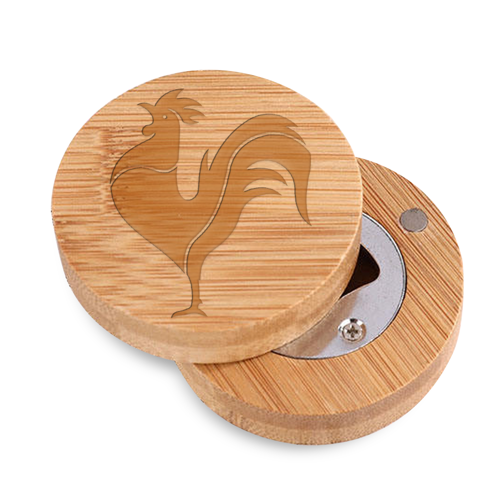 Custom Logo Wooden Magnetic Bottle Opener