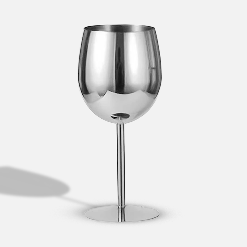 Custom Logo 350ml Stainless Steel Wine Goblet