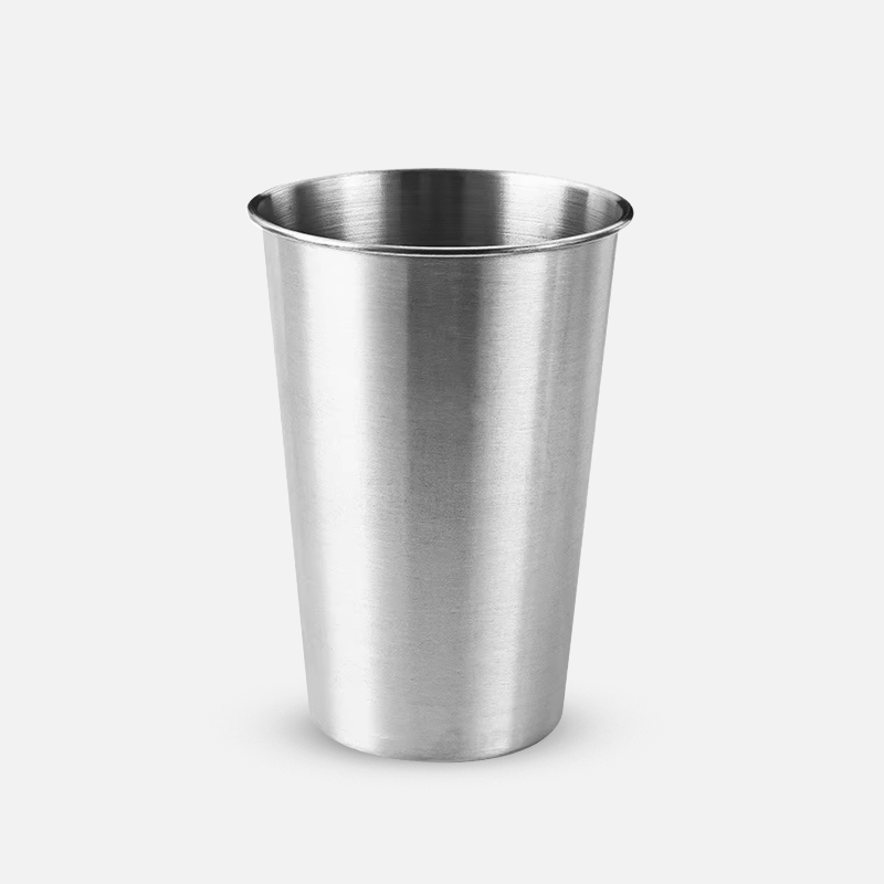 Custom LOGO Stackable 16oz Metal Pint Cups Durable Premium 304 Stainless Steel Cup