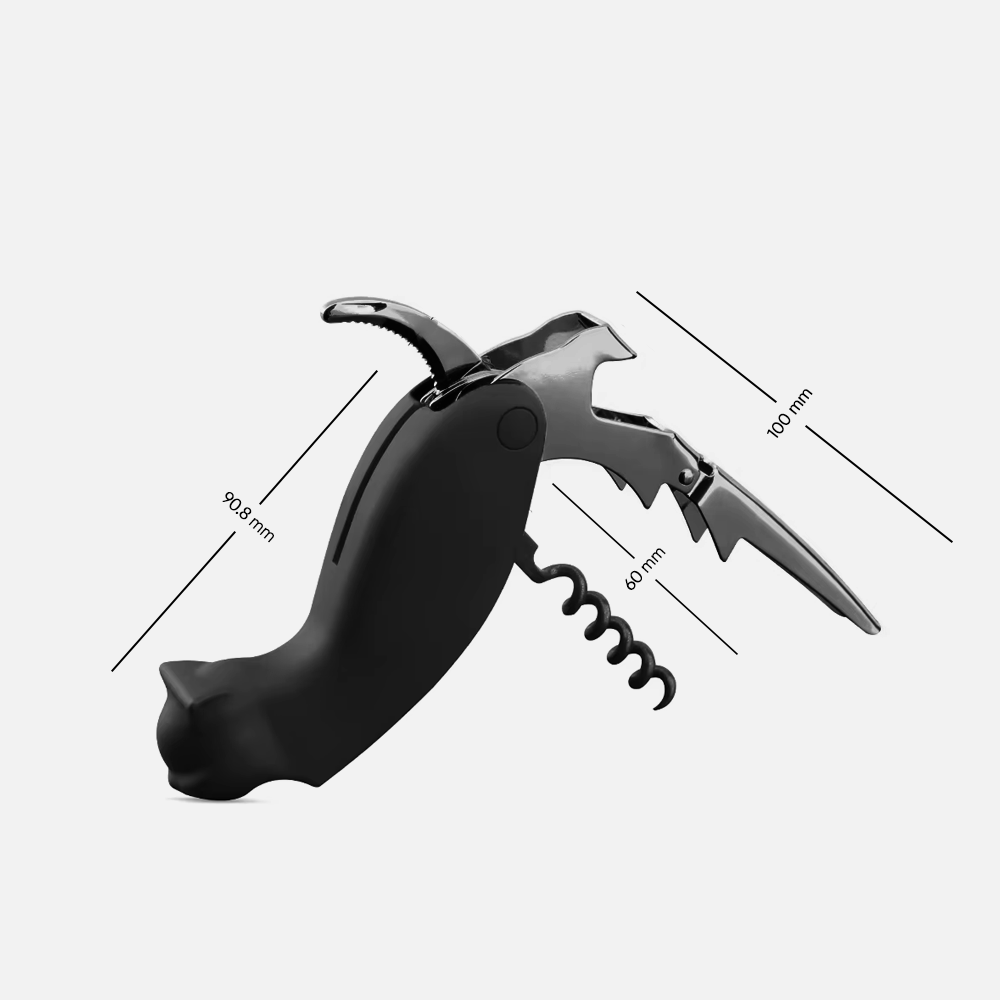 Branded Stainless Steel Wine Opener Set