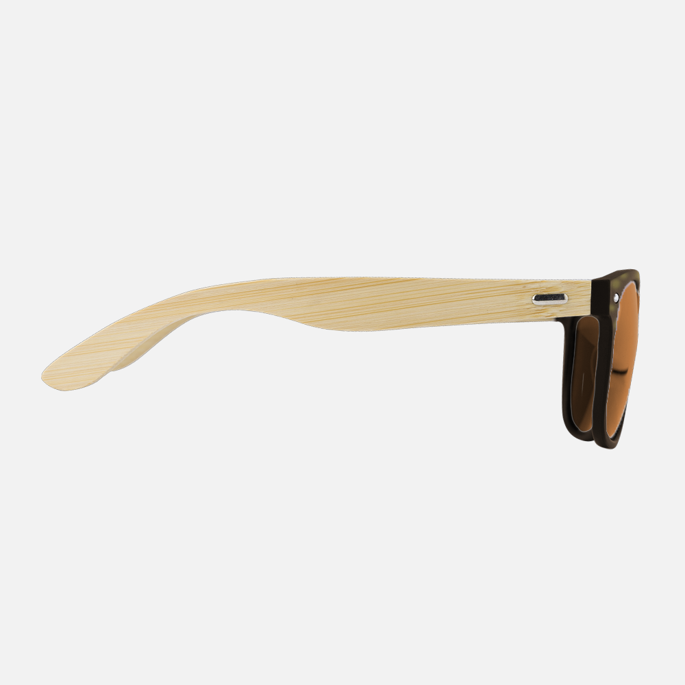 Branded Unisex Bamboo Temple Sunglasses