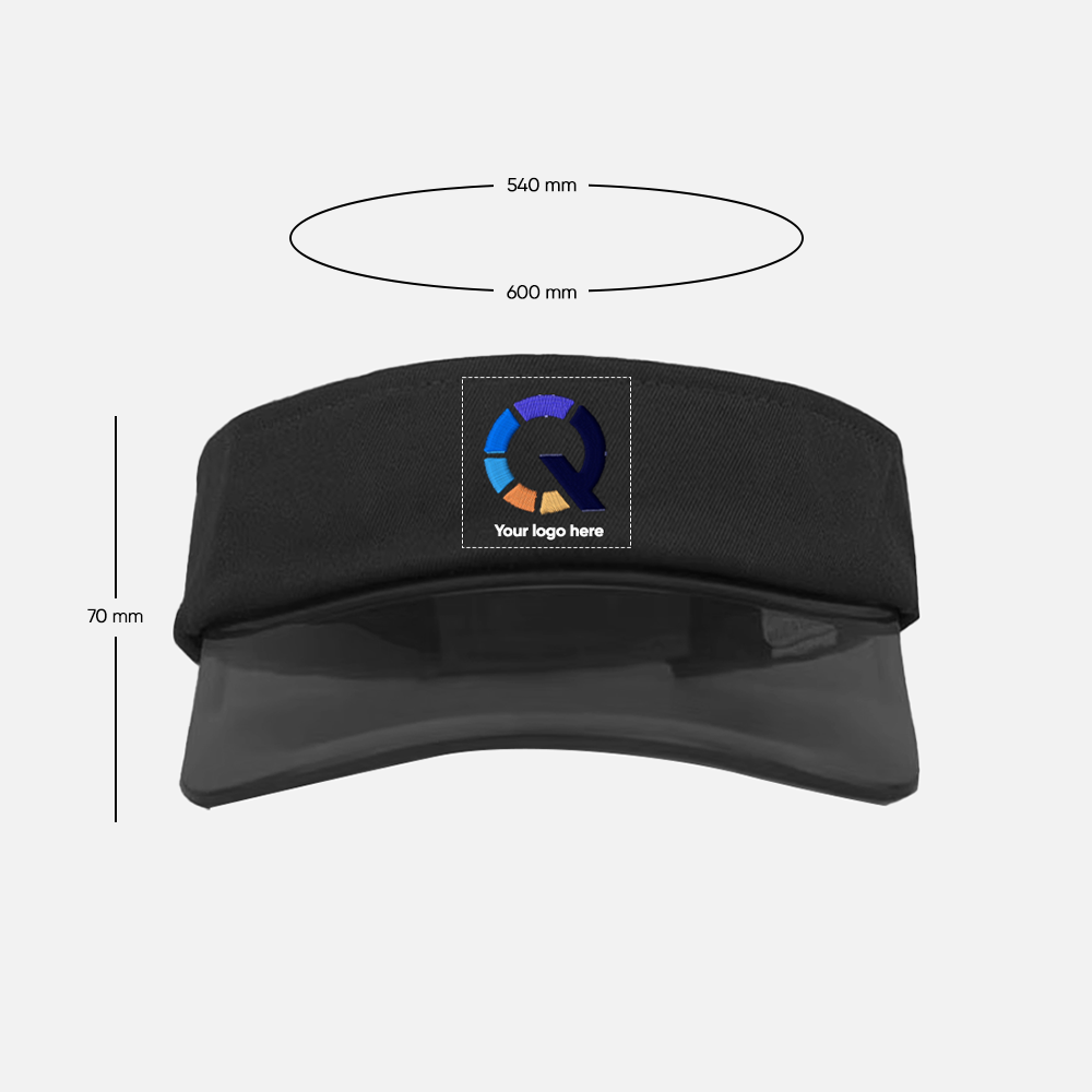 Custom Transparent PVC Sports Visor Hat