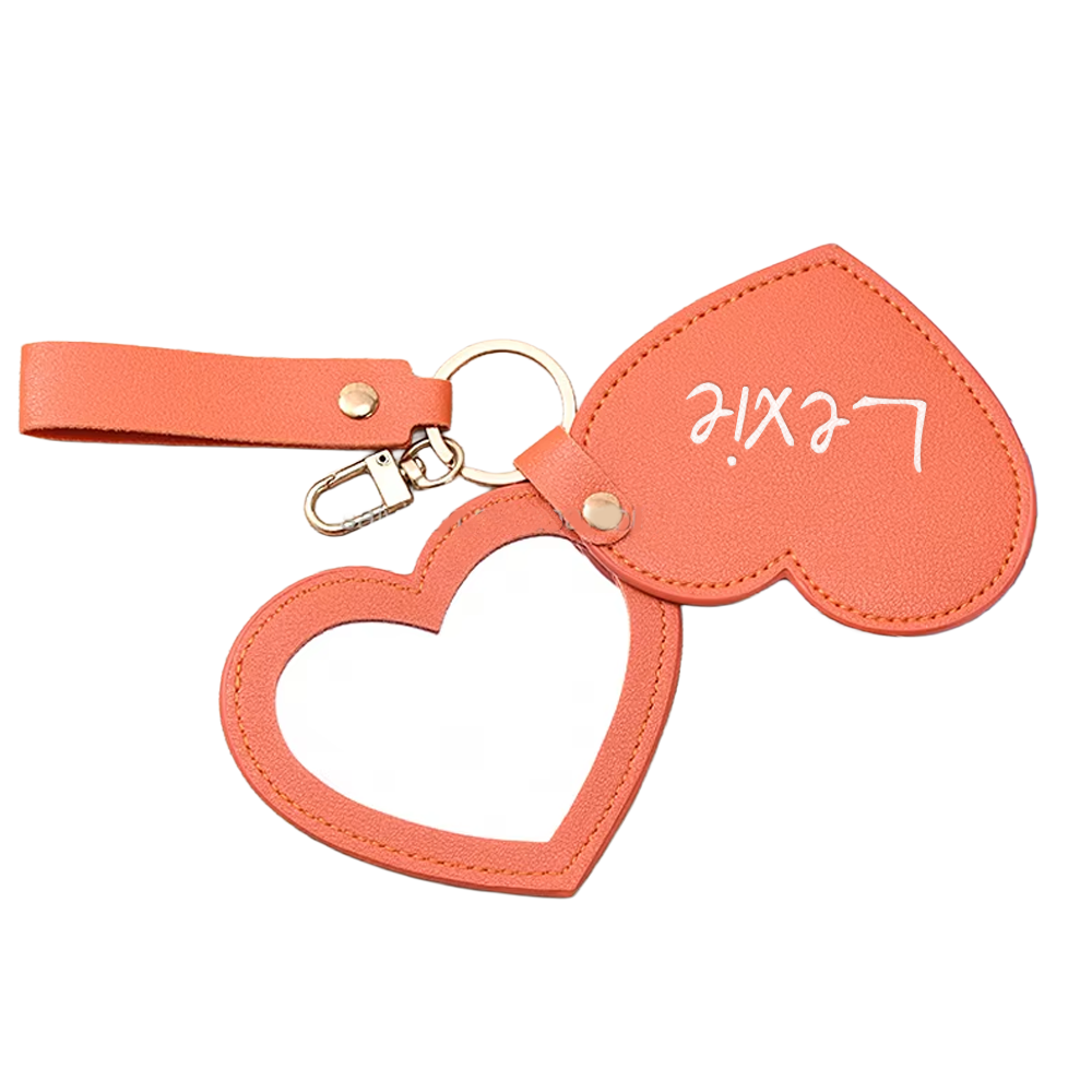 Custom Logo Heart Shaped Pocket Mirror