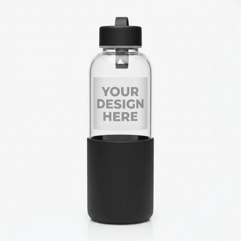 Glass Water Bottle 16oz