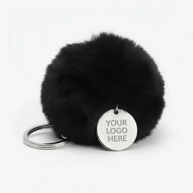 Fluffy Pom-Pom Keychain