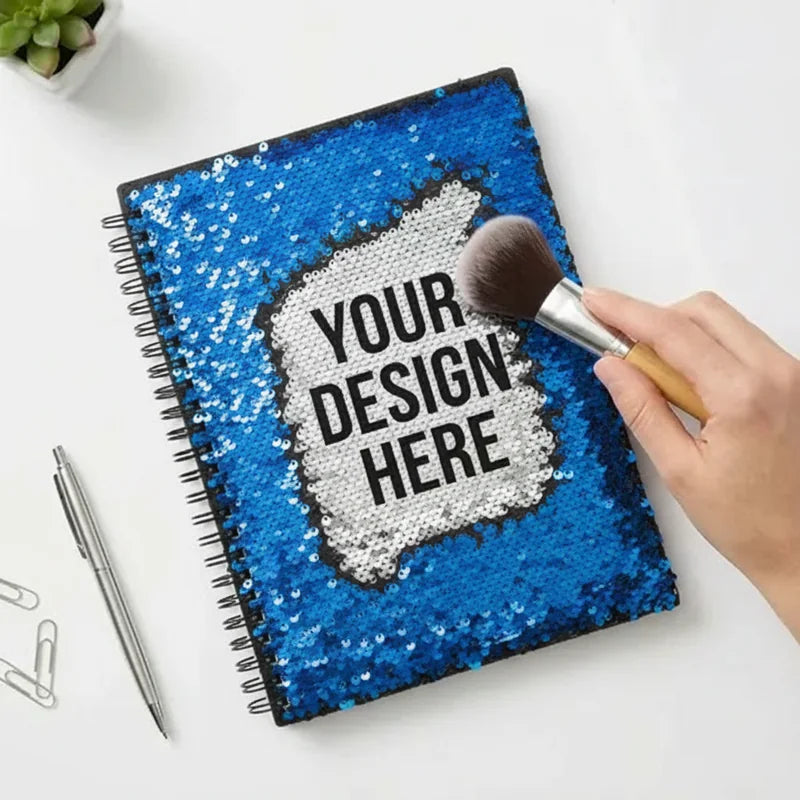 Reversible Sequin Notebook