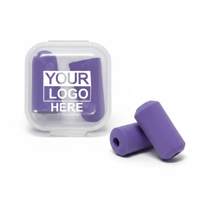 Custom Foam Ear Plugs in Clear Case