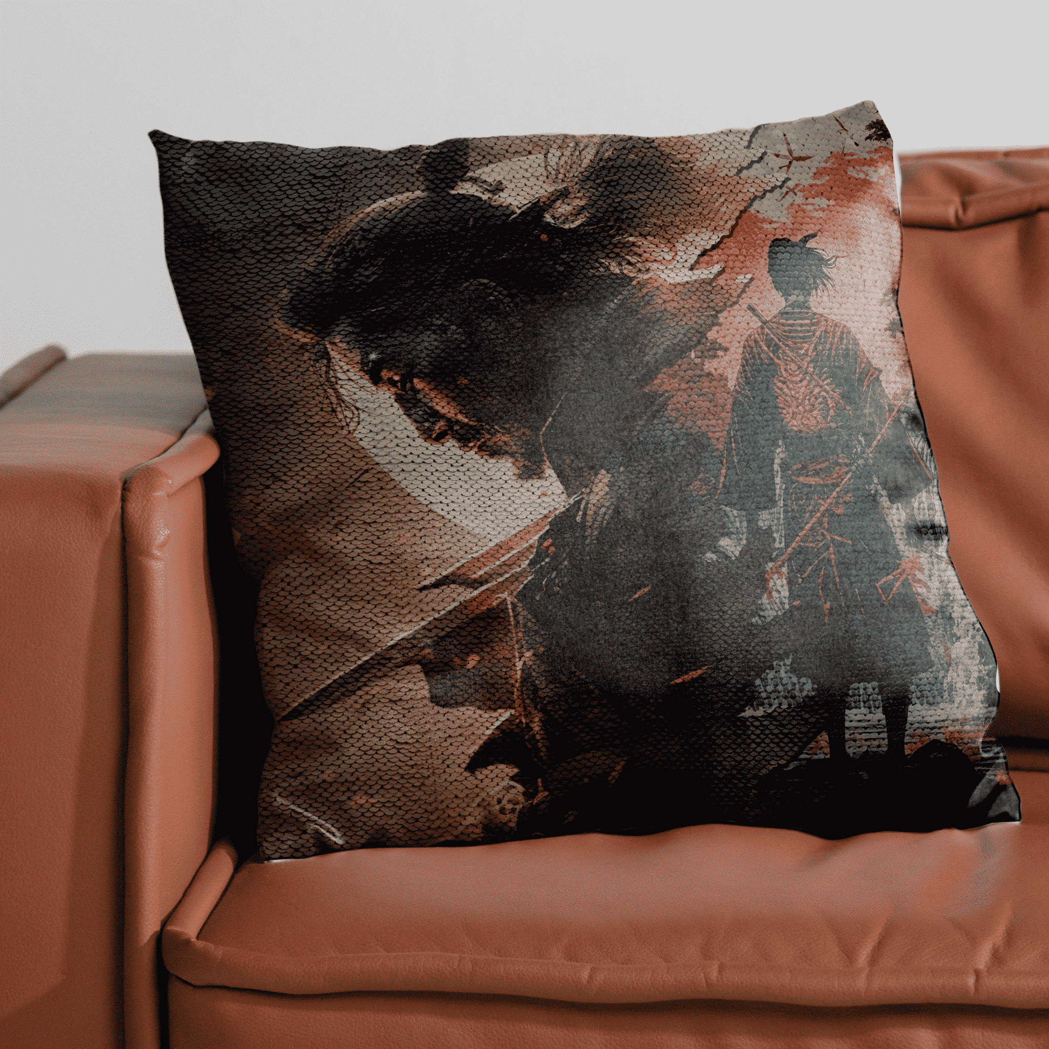 Double Image Reversible Sequin Pillow