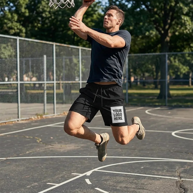 Drawstring Athletic Shorts