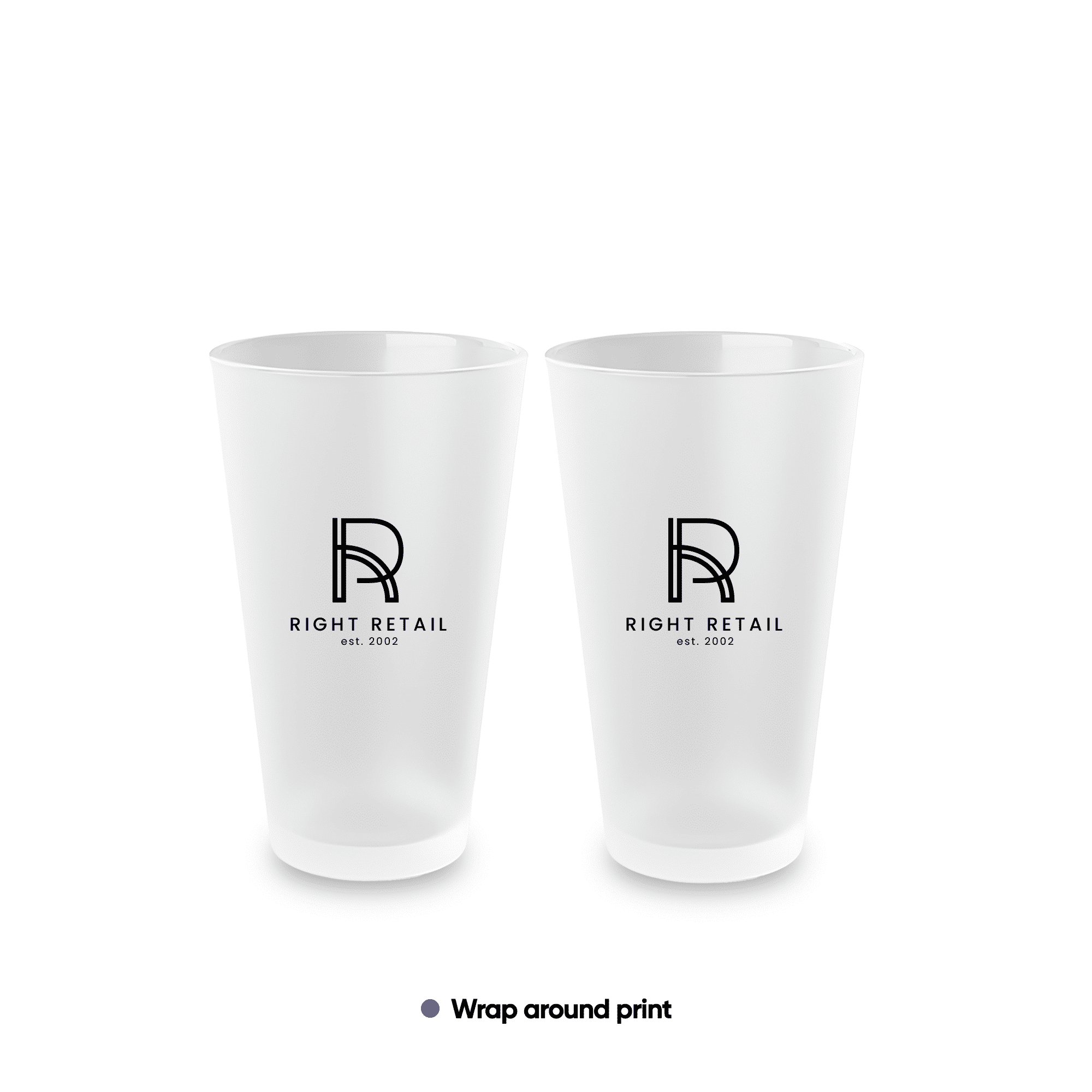 Frosted Pint Glass 16oz