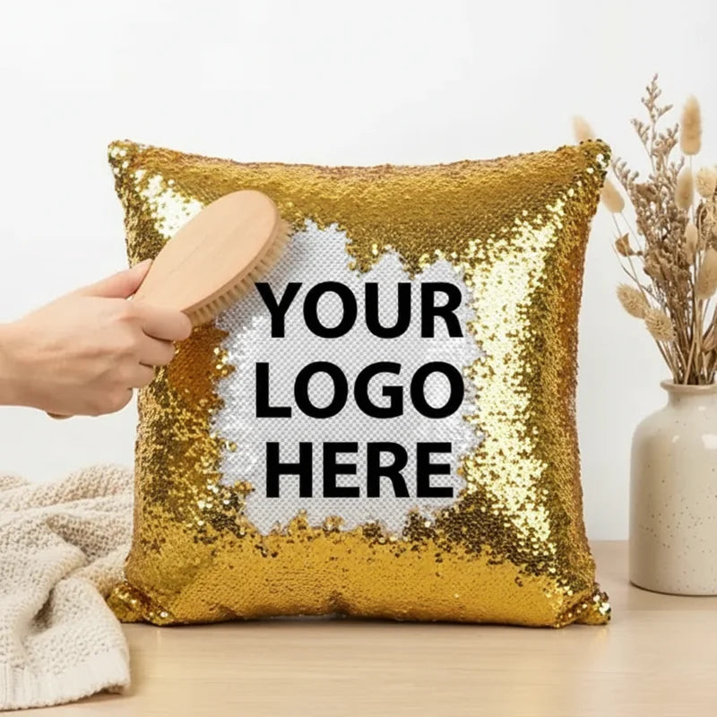 Reversible Sequin Pillow