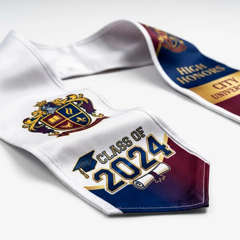Custom Sublimated Graduation Stole