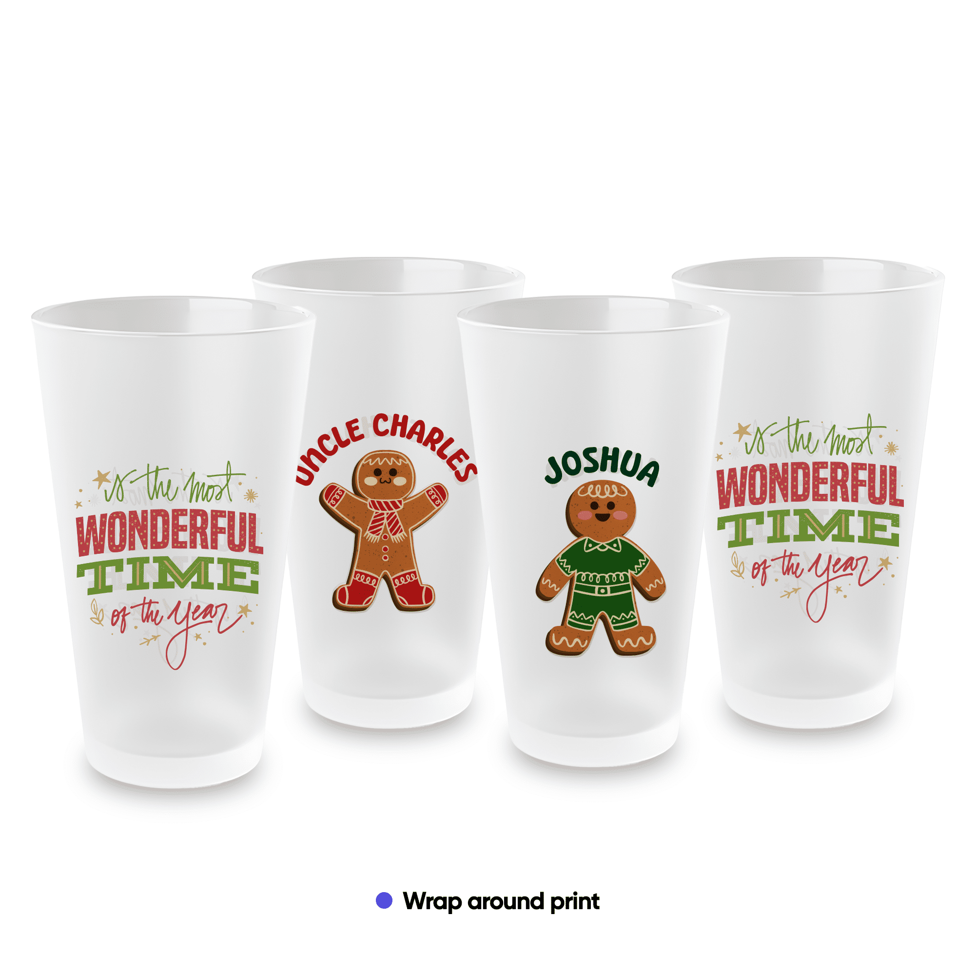 Frosted Pint Glass 16oz