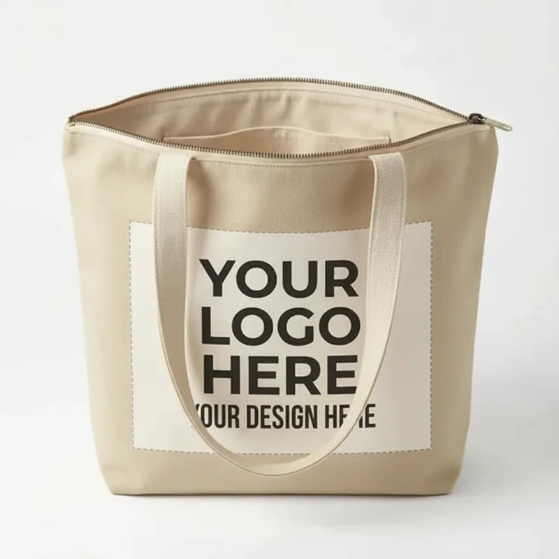 Zippered Tote Bag
