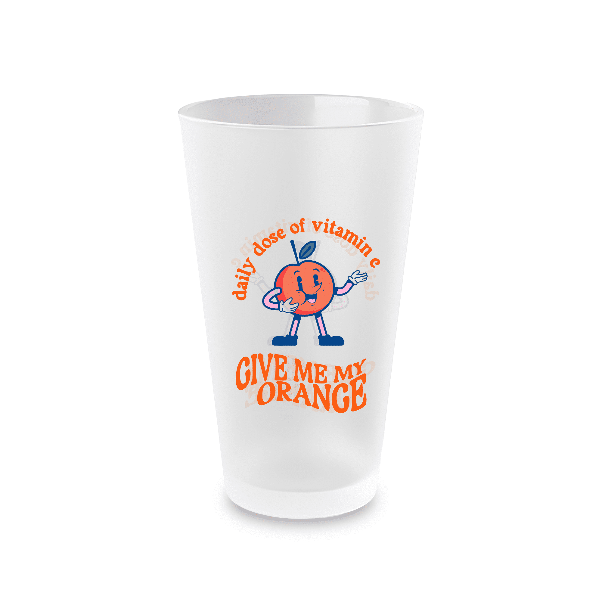 Frosted Pint Glass 16oz