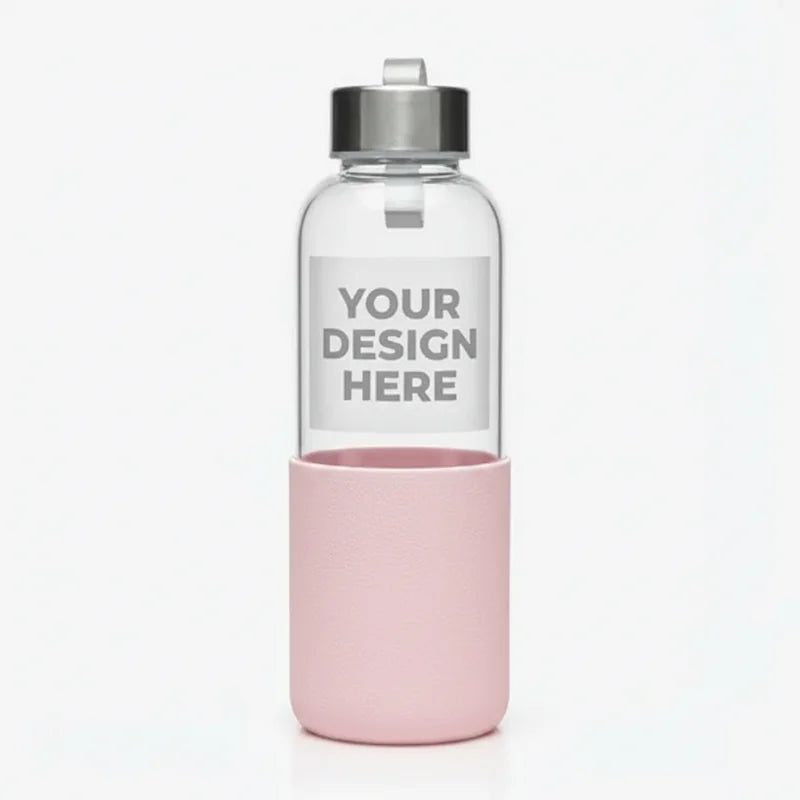 Glass Water Bottle 16oz