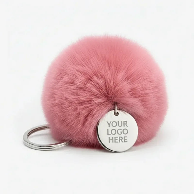 Fluffy Pom-Pom Keychain
