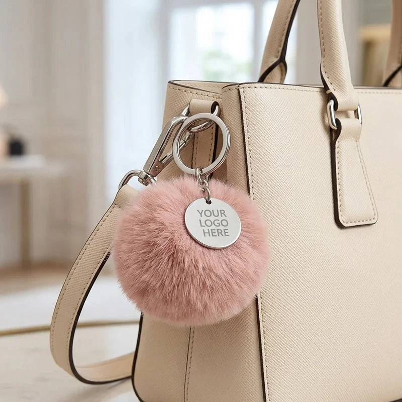 Fluffy Pom-Pom Keychain