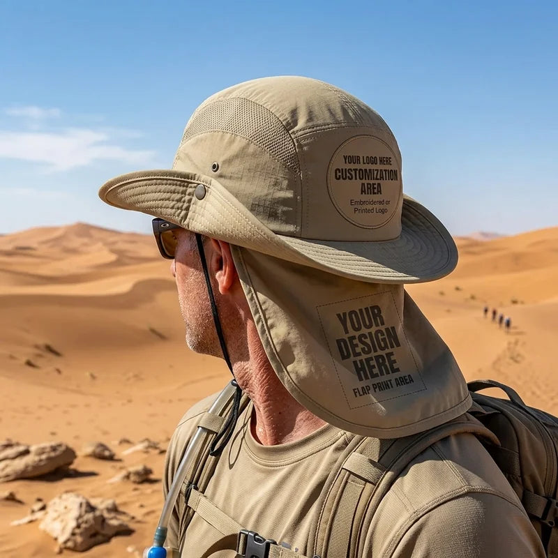 Safari Sun Hat with Neck Flap