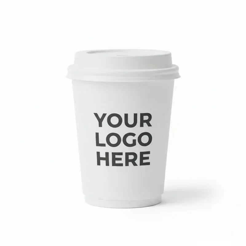 Takeaway Paper Cup 10oz White Lid