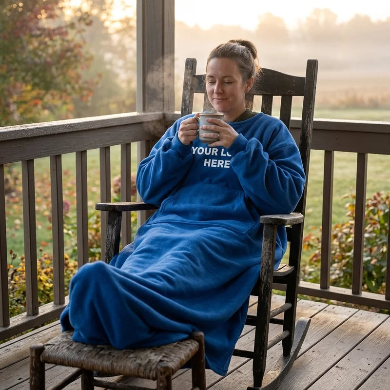 Wearable Blanket with Sleeves