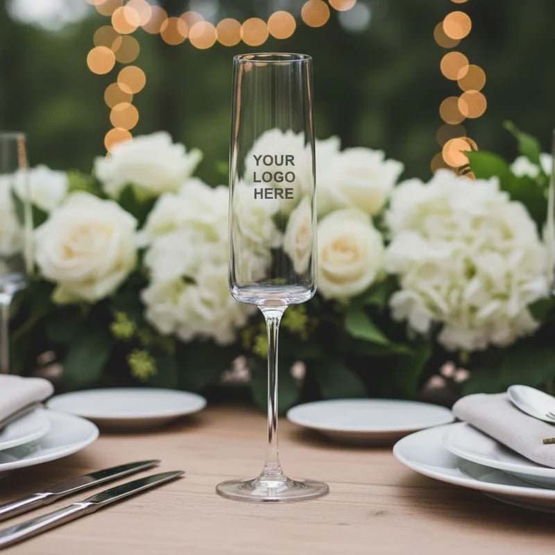 Wedding Crystal Champagne Flute 7oz