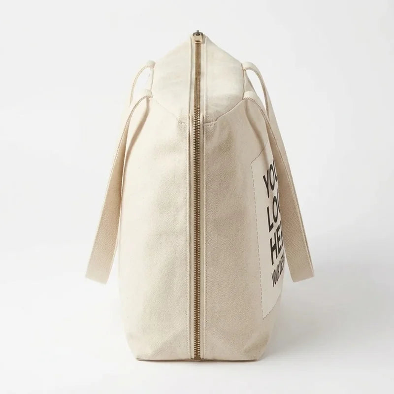 Zippered Tote Bag